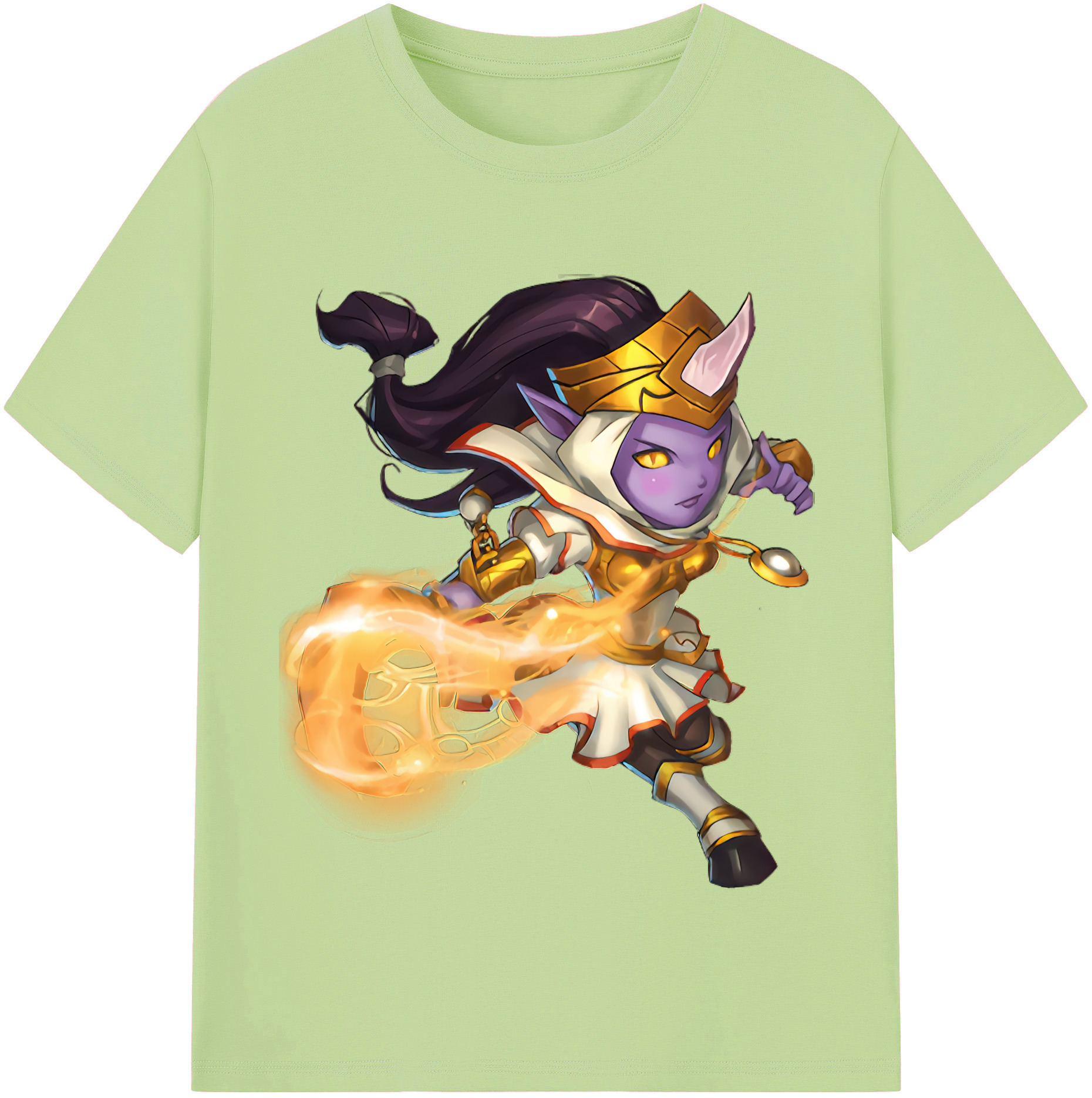 リーグ・オブ・レジェンド League of Legends LOL 綿100％半袖Tシャツ（フロントプリント）